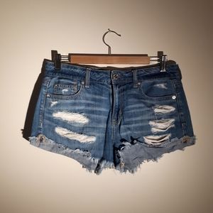 Denim Distressed Shorts